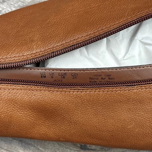 NIB Naturalizer 8M Jackie Leather Knee High Riding Boots Zip Buckle Cinnamon - Picture 12 of 15